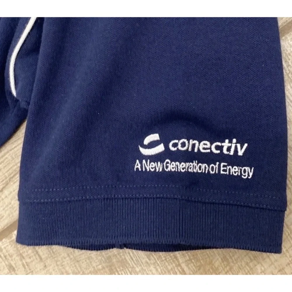 VTG Ping Collection Polo‎ Shirt Men L Navy Blue Short Sleeve Logo Retro Golf Y2K